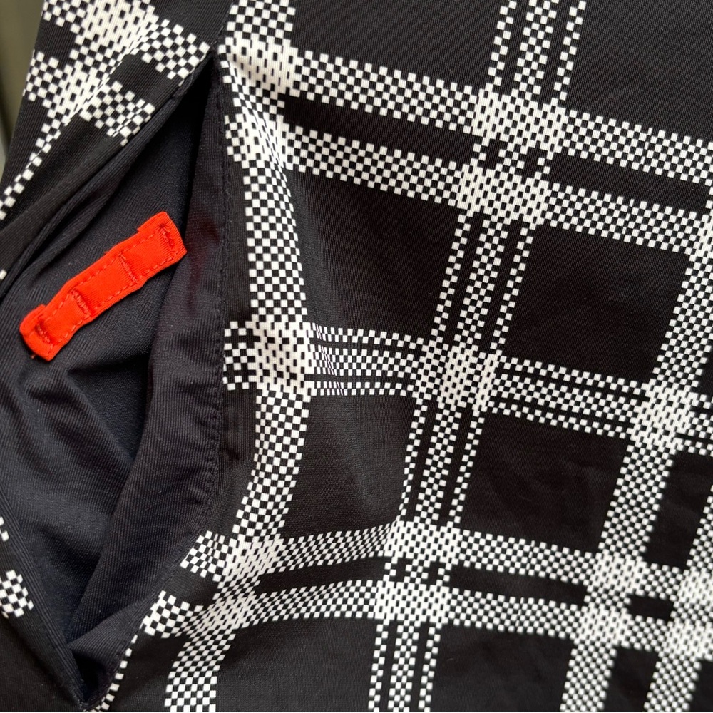 Kinona Plaid Gingham Black Pink Dress S - Picture 6 of 6